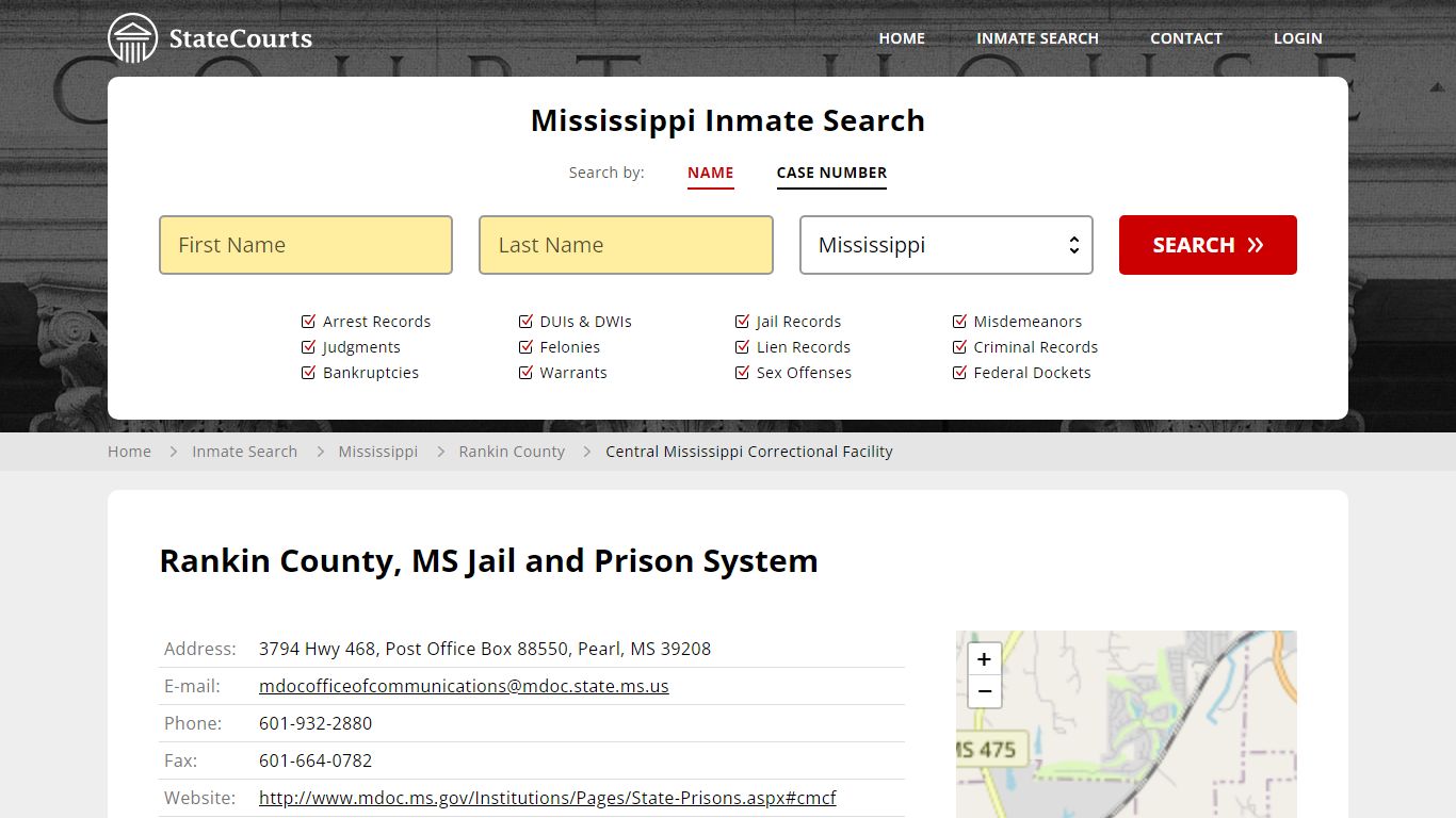 Central Mississippi Correctional Facility Inmate Records Search ...